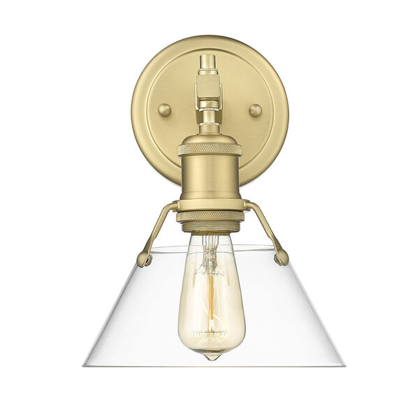 Orwell Brushed Champagne Bronze and Clear Glass One-Light Bath Vanity, image 2